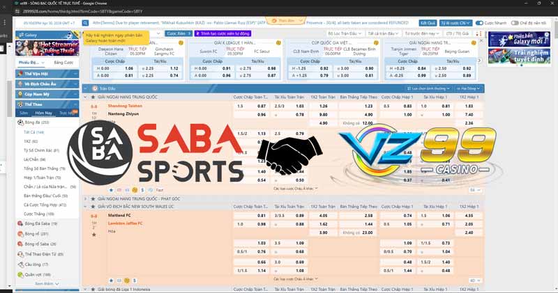 SABA Sports và thể thao VZ99